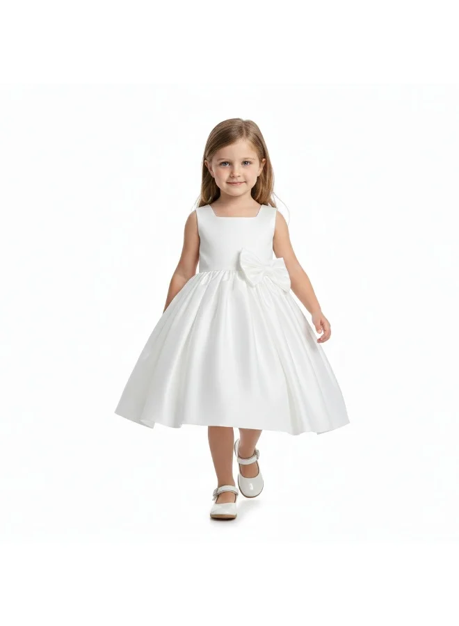 D'Daniela White Bow Dress